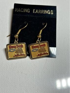 Chevy Tough Any Time Baby Dangle Earrings 14kt Gold Post Earrings